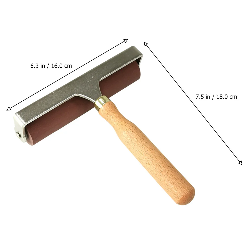 1 szt. Wysokiej jakości wałek do farb, gładka guma do drukowania, malowania olejnego, aplikacji kleju, szybkie pokrywanie, łatwe czyszczenie, narzędzie artystyczne