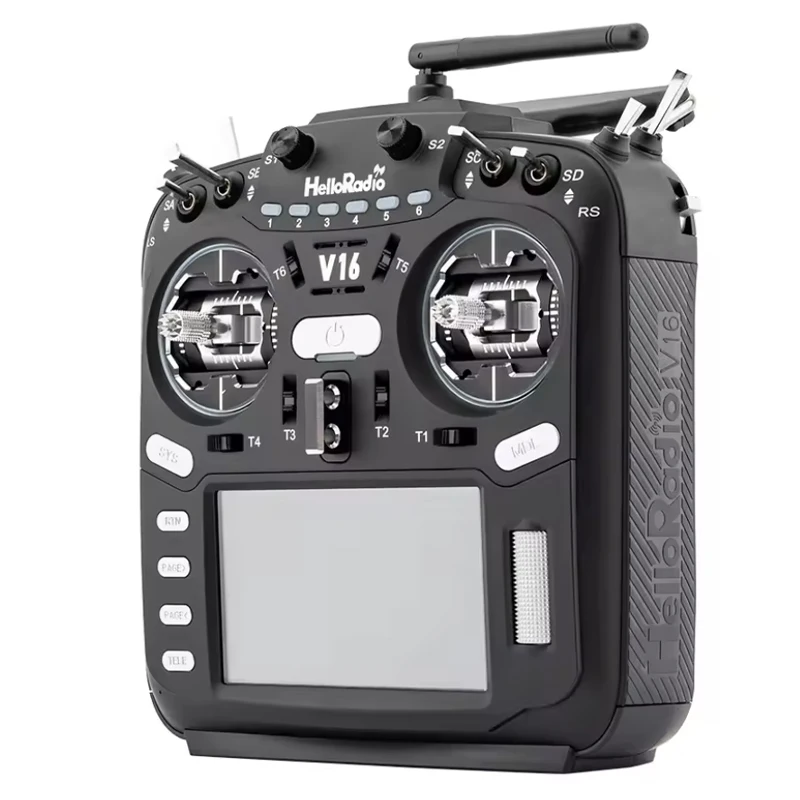 

HelloRadio Model V16 Transmitter ELRS Remote Control Compatible FPV High-frequency Head EDGTX Touch Screen Crossover Machine
