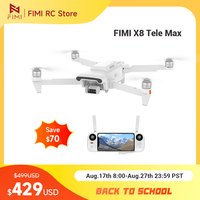 FIMI X8 Tele Max camera new drone 4K 60fps 5.0 Roklink 20km range 3-axis Gimbal GPS AI Super Night Video Dual Cameras