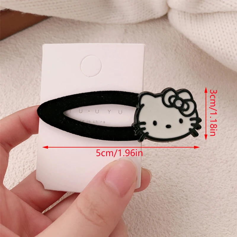 Klip rambut kartun Sanrio Hello Kitty klip bebek lucu klip BB aksesori kepala alat penata gaya Hadiah untuk anak perempuan