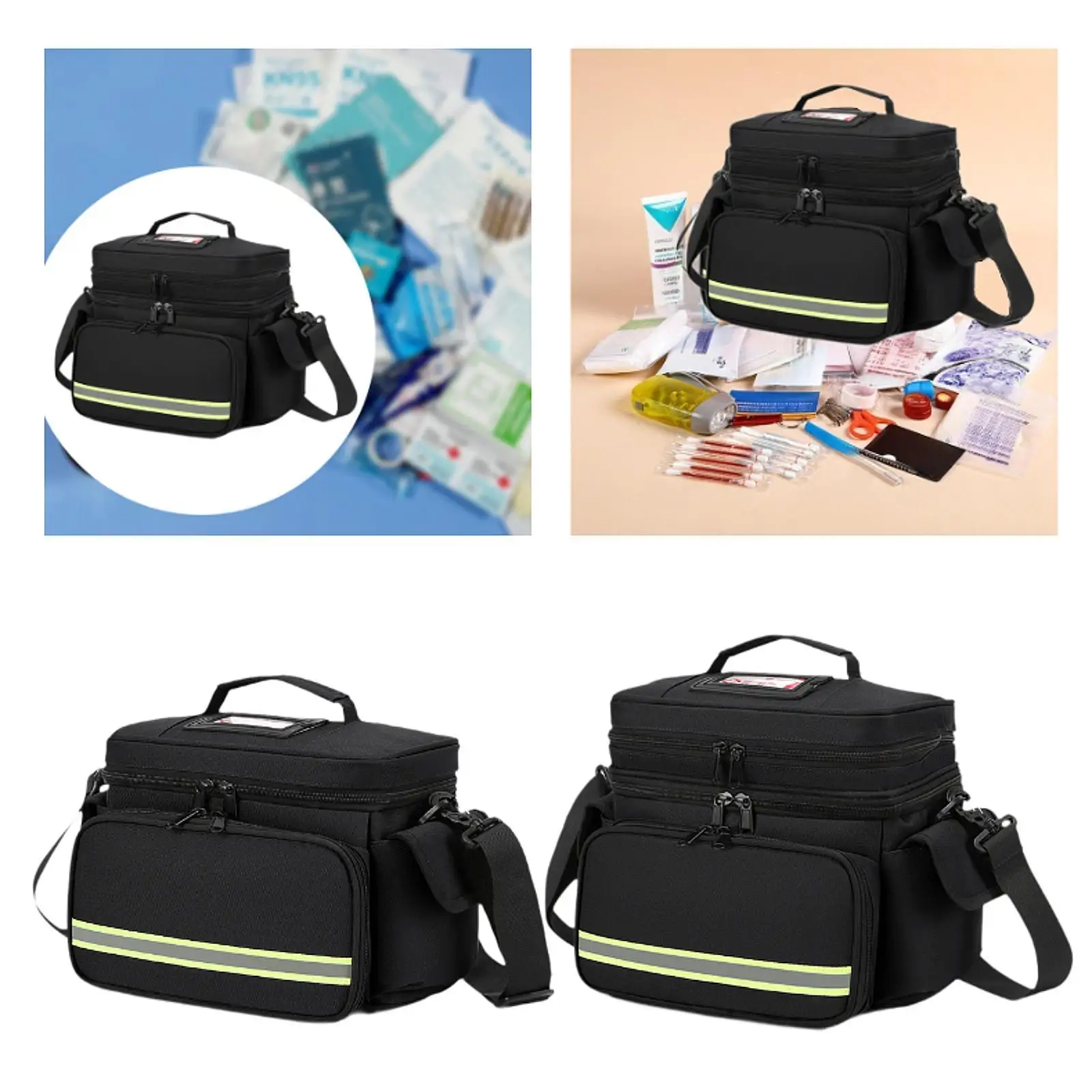 Empty First Aid Bag Storage Pouch Medical Storage Bag for Office Gym Camping