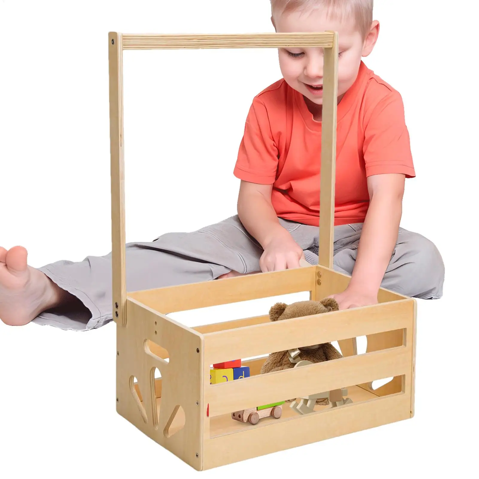 Baby Shower Closet Basket Baby Storage Crate Hamper With Handle Portable Hamper For Clothes Toys Blanket Diaper Home Hospital