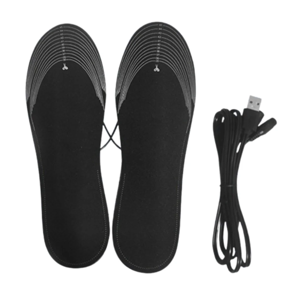 

Cuttable USB Heated Shoe Insoles 3 Gear Control Non-Slip Warm Thermal Insoles Washable Rapid Heating Electric Foot Warming Pad