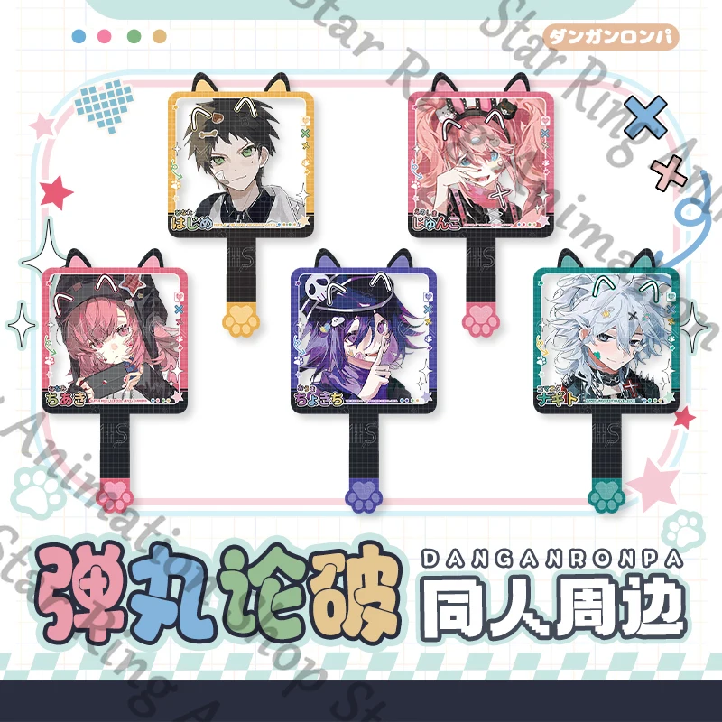 دانغانرونا ناجيتو كومايدا اينوشيما جونكو أنيمي شارة صفيح شعار ورقة ملونة حافظة للبطاقات قلادة تأثيري الكرتون هدية