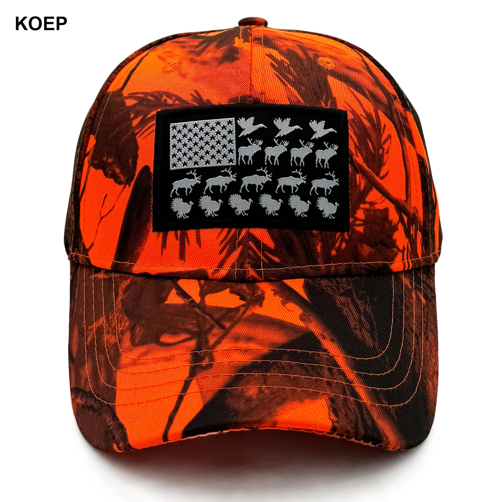 KOEP Hunting Style American Flag CAMO Baseball Caps Casquette Camouflage Cap Men Outdoor Fishing Hat Hunting Dad Hats