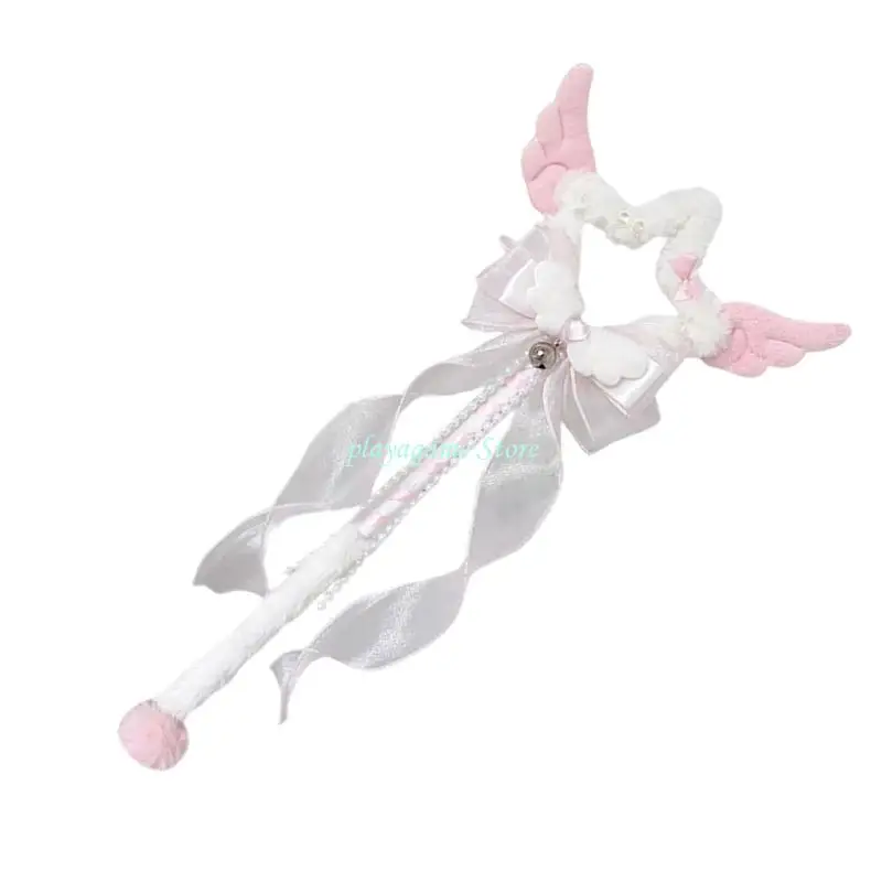 Y88A 천사 마법의 완드 요정 완드 스타 완드 공주 천사 완드 할로윈 생일 파티 웨딩 크리스마스 코스프레