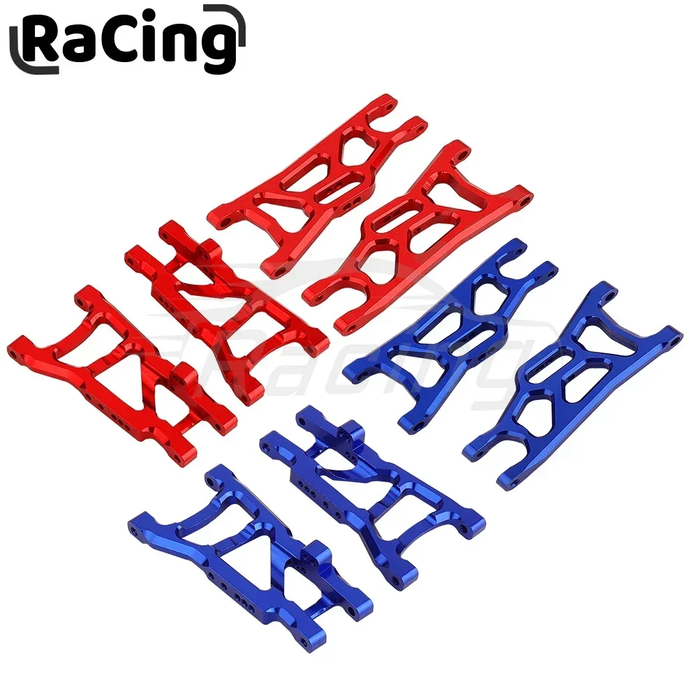 Aluminum Alloy Front Rear Lower Suspension A Arms for 1/10 Traxxas Slash Rustler 4X4 2WD Short RC Course Metal Upgrade Parts