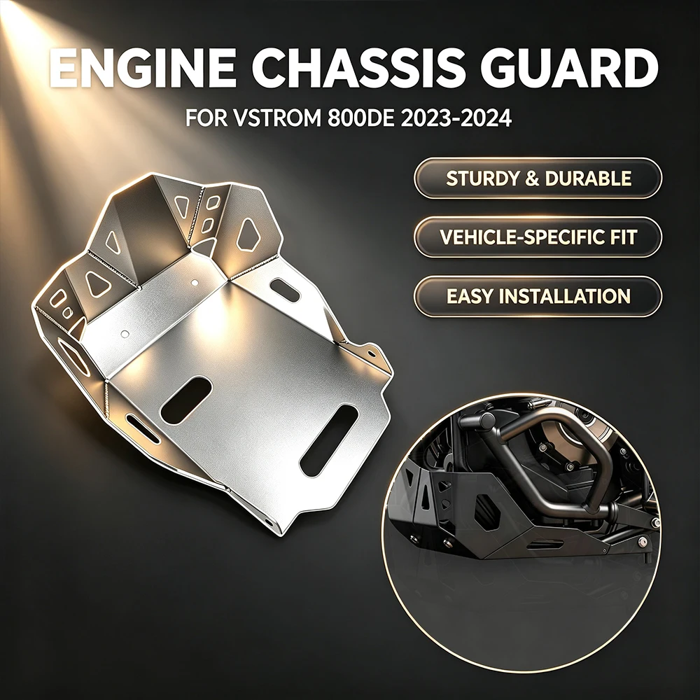 Motorcycle Skid Plate Engine Protector Guard Chassis Protection Cover For VSTROM V-STROM 800DE V-strom 800 DE 2023-2024