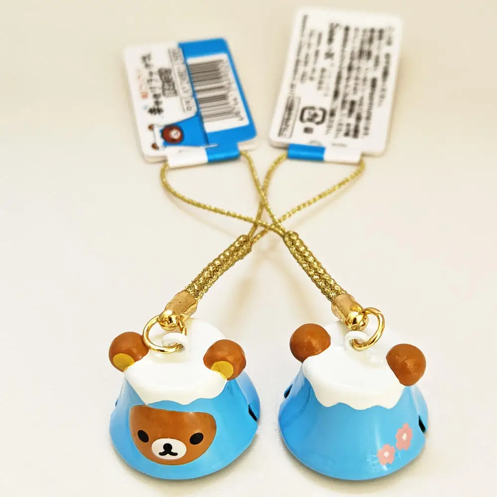 

Брелок с колокольчиком Rilakkuma Snow Mountain, рюкзак для мобильного телефона, подвесные аксессуары, аниме, игрушки для мальчиков и девочек, подарок на день рождения