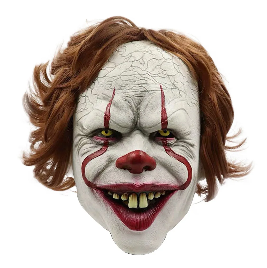 

Halloween Pennywise Joker Mask Cosplay Horror Evil Demon Clown Killers Latex Helmet Halloween Carnival Party Costume Props Gifts