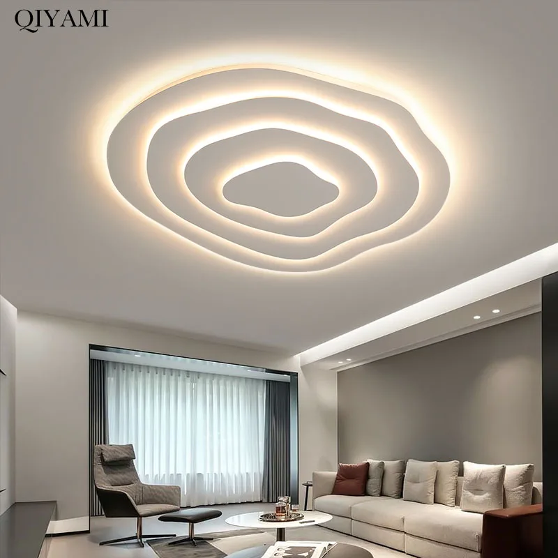 

Minimalist White Multilayer LED Modern Ceiling Light For Living Dining Room Bedroom Villa Kitchen Indoor Deco Lighting Luminaire