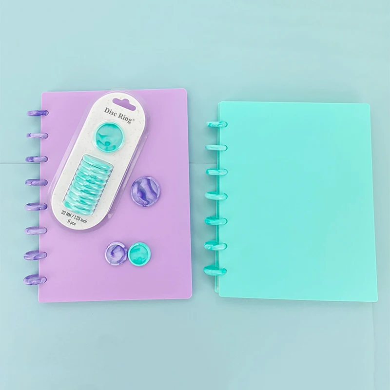 11pcs/box Binding Ring Mushroom Hole Solid Loose-leaf Notebook Binding Button DIY Book Loop Binder Disc Planner Scrapbook Buckle