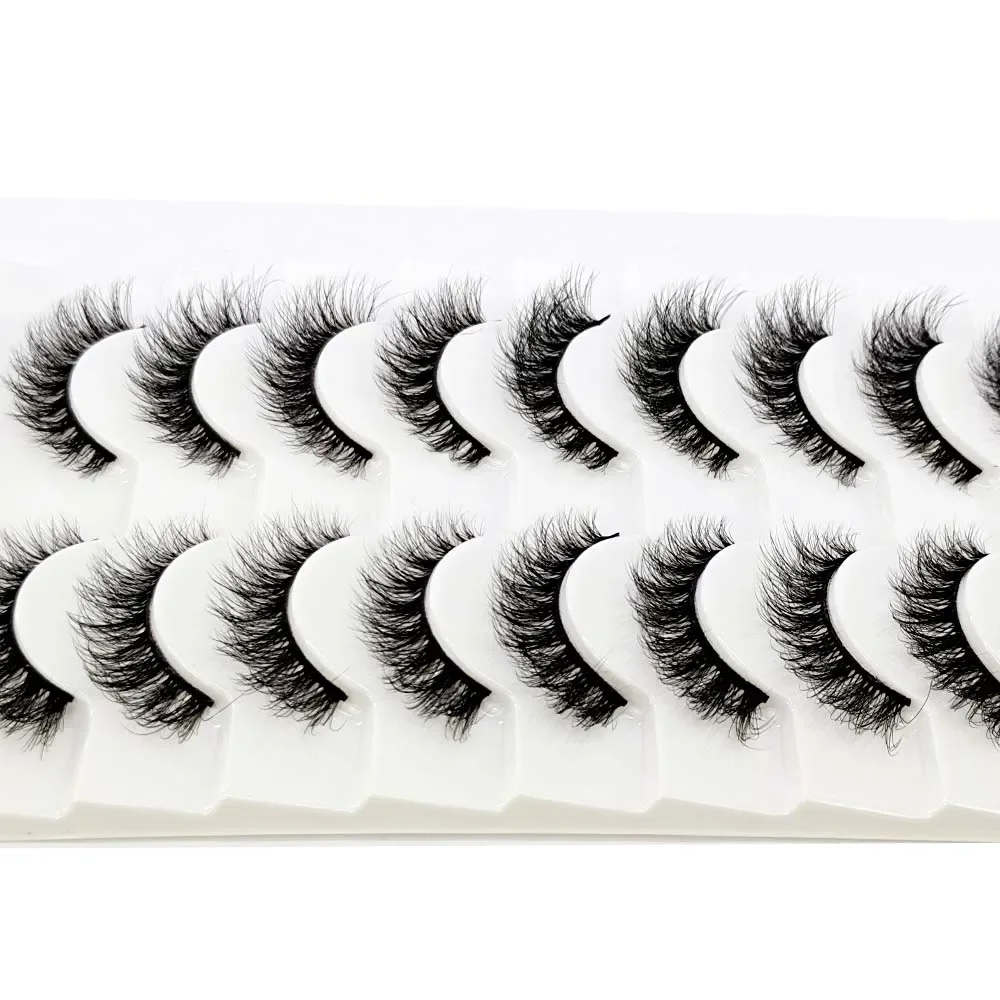 Nouveau 1000 paires 100% vrais cils de vison 3D faux cils naturels 3d cils de vison Extension de cils doux Kit de maquillage Cilios