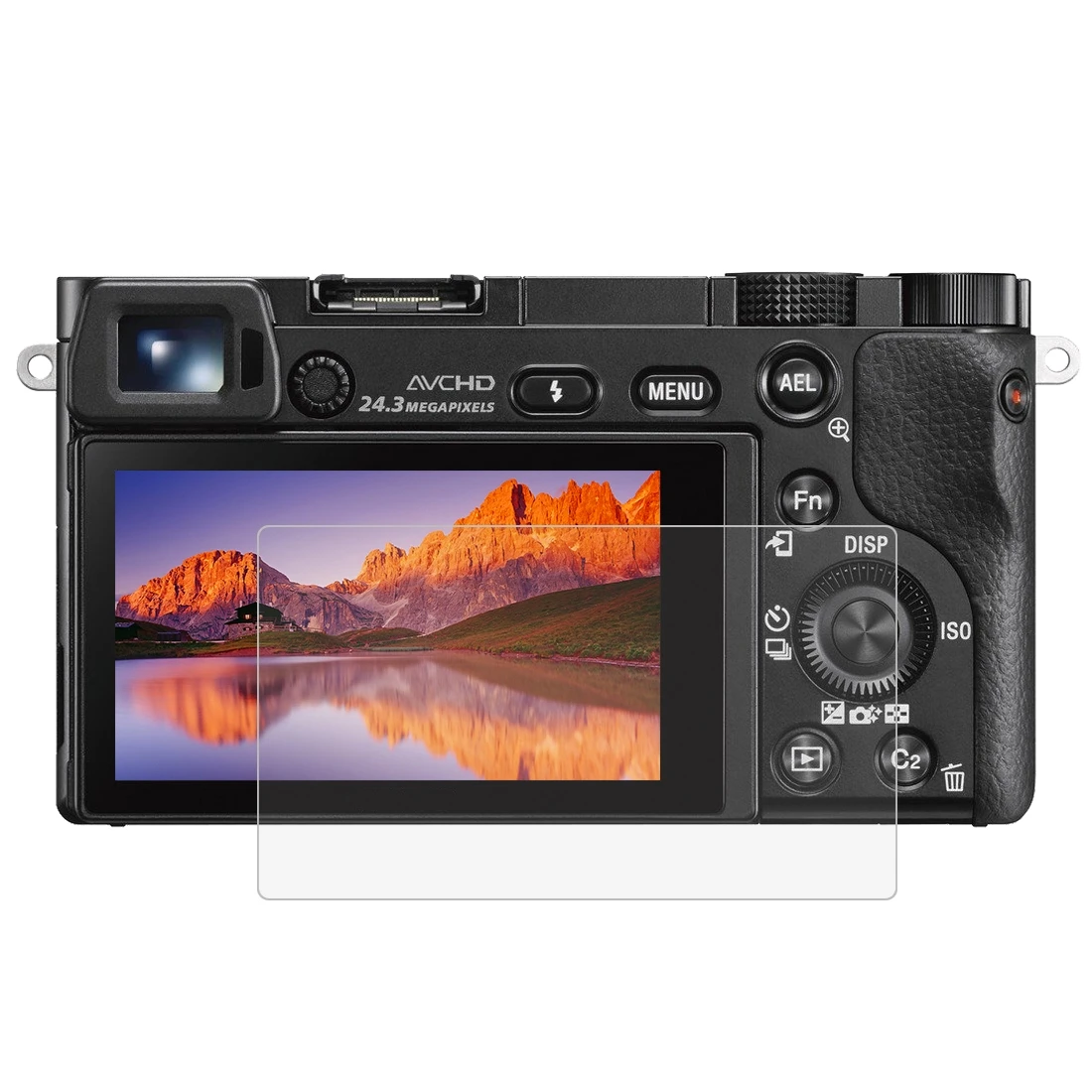 PULUZ 2.5D 9H Tempered Glass Film for Sony A6000 Compatible with Sony/Panasonic W850K/Olympus TG850/TG860/TG870 PM2/EPL5/EPL6