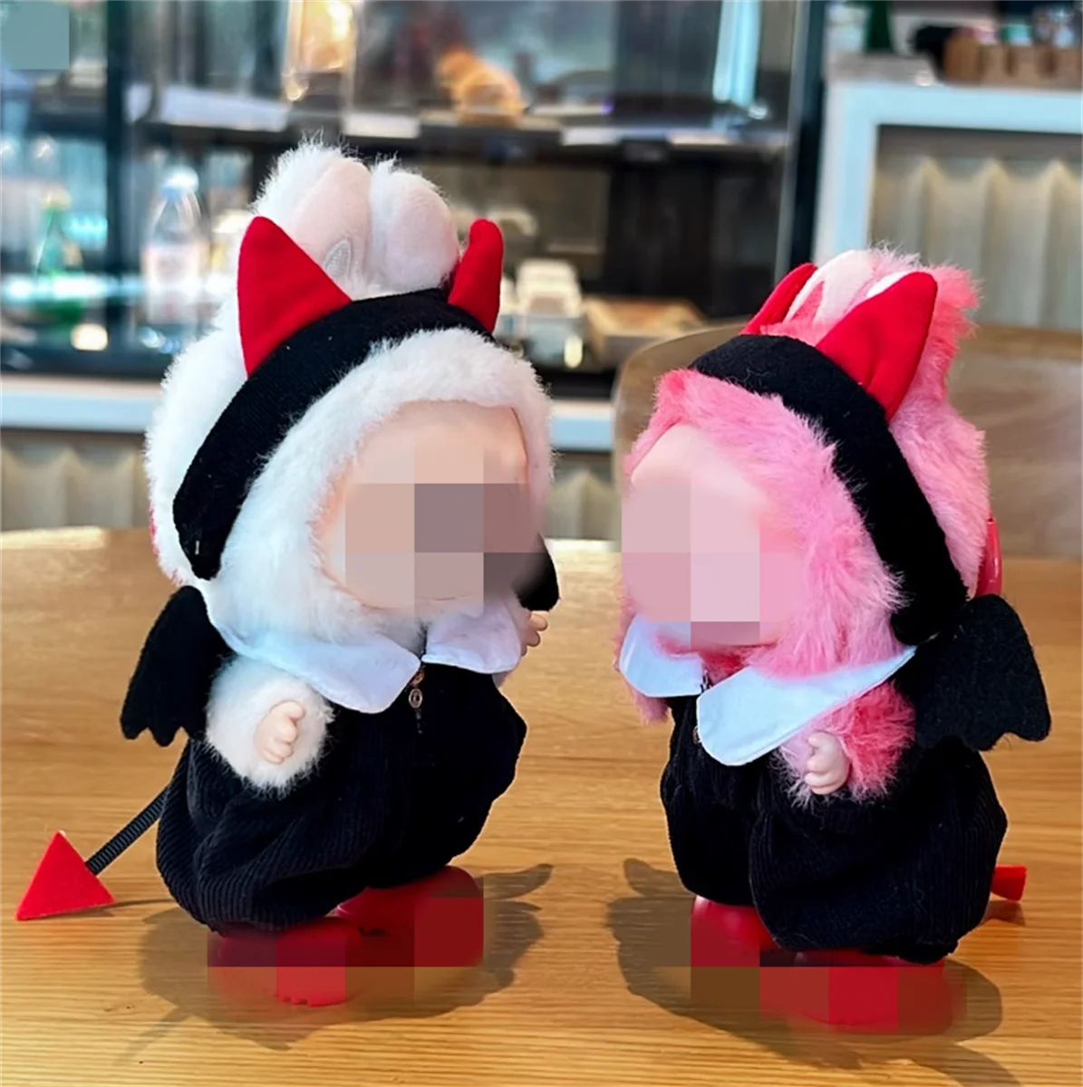 

Baby Clothes Suitable for 10-15cm First, Second and Third Generation Products, Wings Little Devil Suit, Vinyl Doll Wearing Replacement Accessories, No Shoes