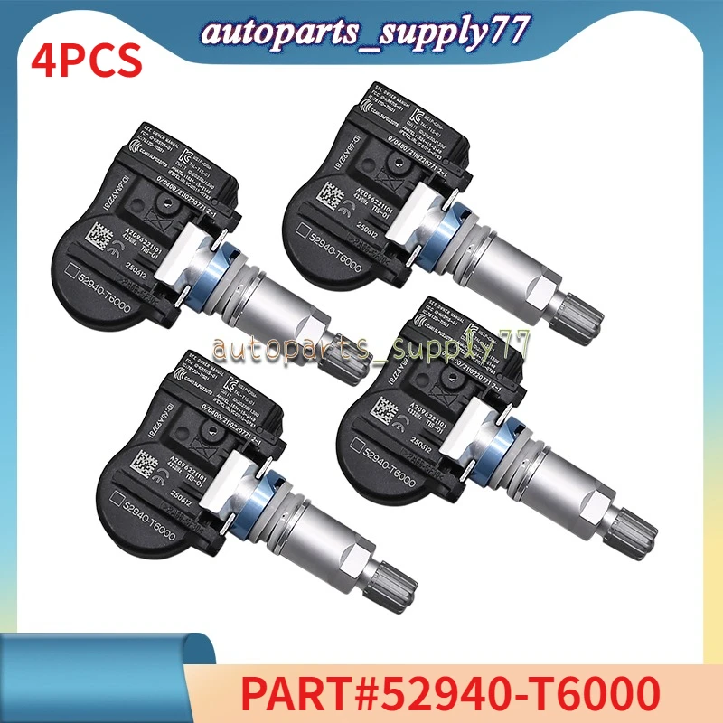 

TPMS Sensor 52940-T6000 433MHZ Tire Pressure Monitor Systems 52940T6000 For Genesis Gv80(from 2023-01 to 2031-09)