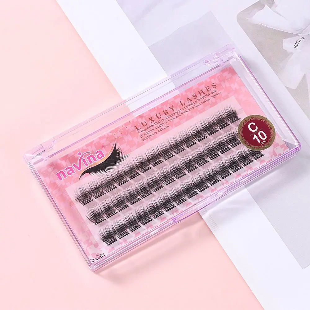 

42 Cluster/Box Bold Definition False Eyelashes Voluminous lash effect Natural Long Faux Mink Hair Knotted/Knot Free Handmade