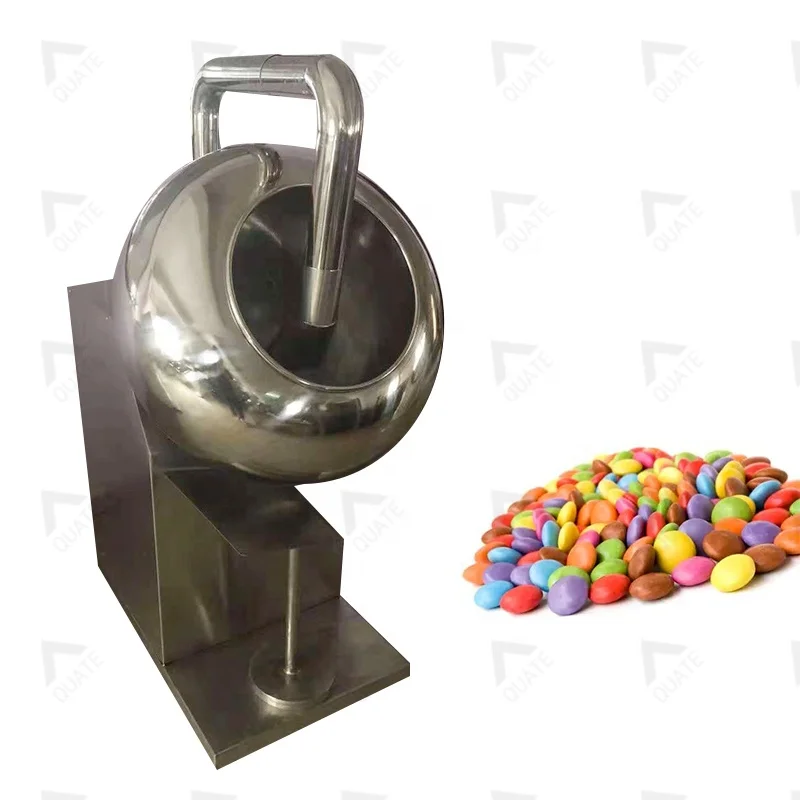 Chocolate Panning Machine/Stainless Steel Coating Pan Machine For Peanut/Automatic Almond Sugar Coating Machine