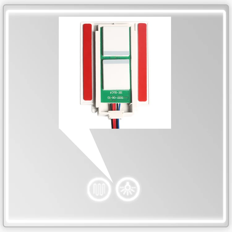 LED-Lichtspiegel Touch-Sensor-Schalter Touch-Dimmer-Taste Anti-Beschlag-Funktion Spiegel-Touch-Sensor – Detail 5