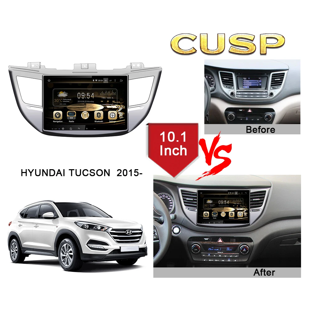 Cheap Price 10.1 Inch Car Screen Car Stereo Radio Auto Radio GPS Navigation For HYUNDAI TUCSON  2015- Car Player Car Pad