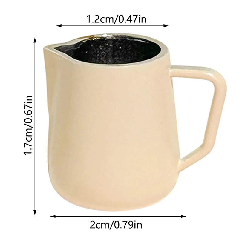 1:12 Dollhouse Miniature Coffee Cup Kettle Model Kitchen Furniture Accessories For Dolls House Decoration Kids Pretend Play Toys