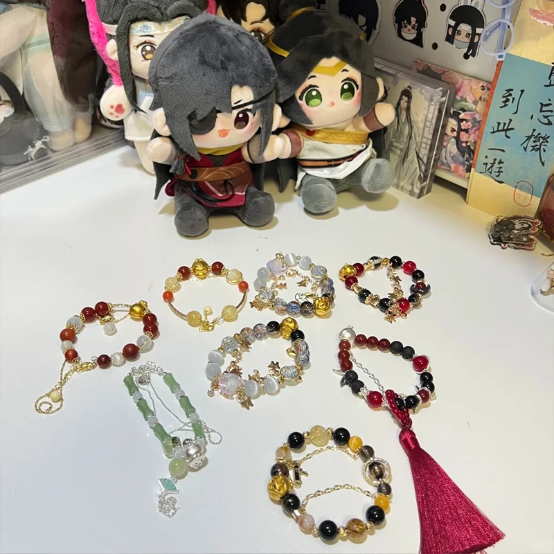 

В наличии, оригинальный браслет Heaven Official'S Blessing Moon Loulan Series, слепая коробка, аниме Xie Lian Hua Cheng, аниме-игрушка