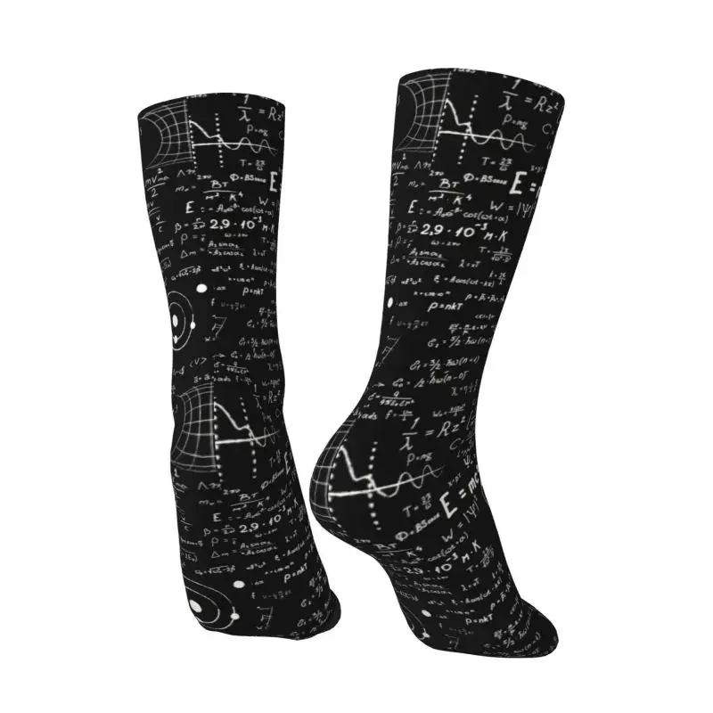 Harajuku Geek Math Teacher Socks Women Men Warm 3D Printing Science Physics Sports Football Socks