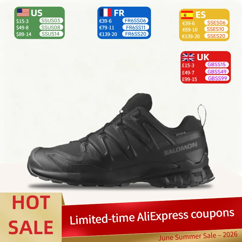 

Salomon XA Pro 3D V8: Stylish, High-Performance, Cushioned, Breathable, and Grippy Low-Cut Hiking Shoes (Unisex) - Black 477700