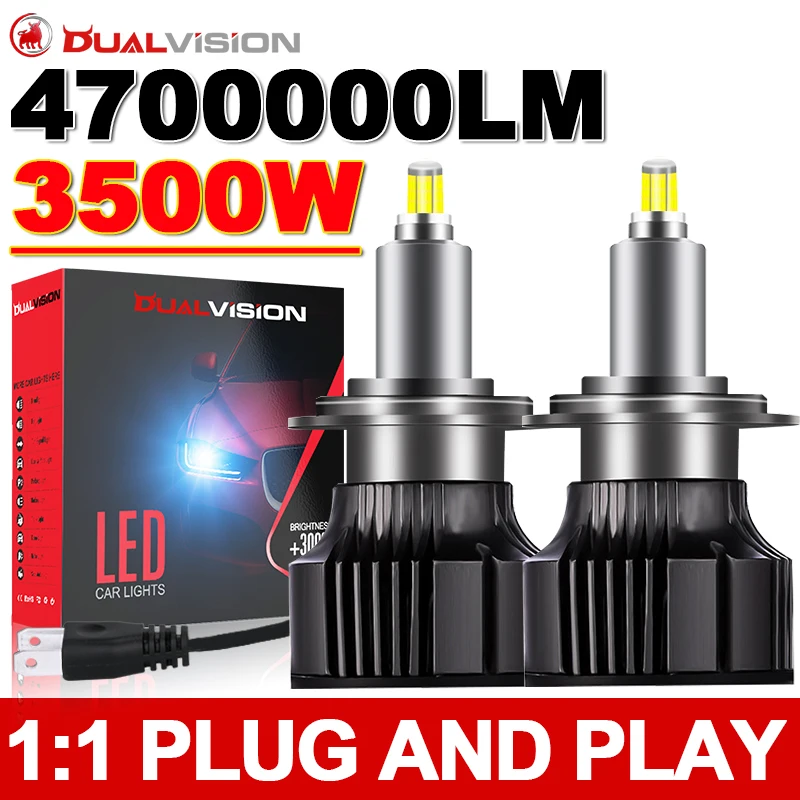 360 H7 Led CANBUS Car Headlights Bulbs 3D CSP H1 H8 H9 H11 9005 HB3 9006 HB4 9012 HIR2 Fog Light 6000K Super LED 1:1 Mini Diodes