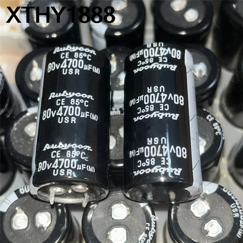 

2 шт. 4700 мкФ 80В электролитический конденсатор 80В 4700 мкФ 25X50 USR 63В 4700 мкФ