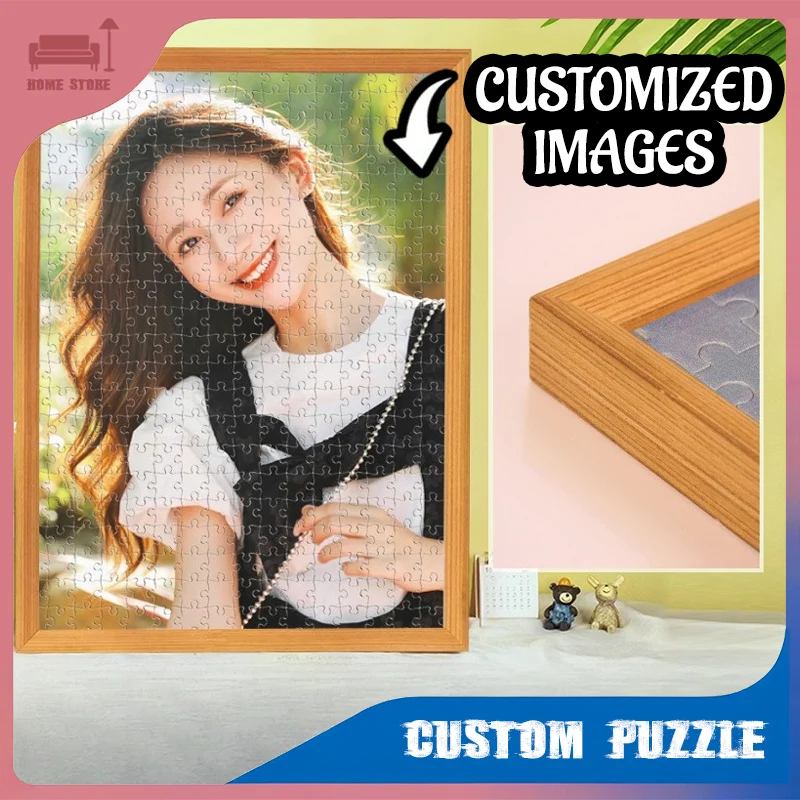 

Customized Puzzle Toy DIY Photo Jigsaw Personalized Portrait Picture Puzzle For Birthday Wedding Couple Gift Decompression Game
