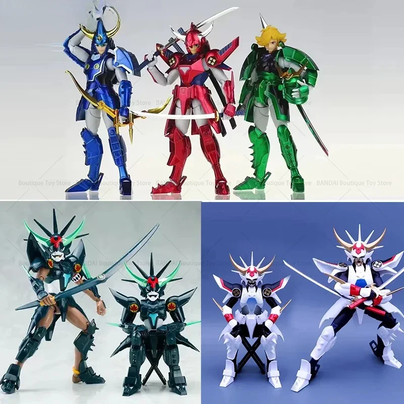 

《Koo Yoroiden》Samurai Troopers Ronin Warriors Kikoutei Rekka Ryo Sanada Hashiba Touma Seiji Date White Black Tiger Action Figure