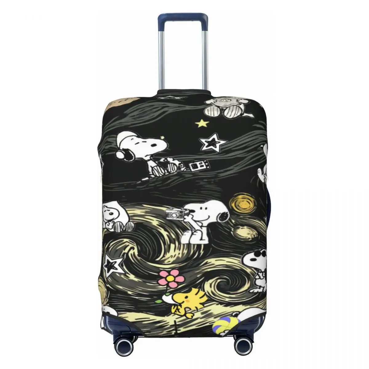 

Custom S-snoopys Animated Cartoon Travel Luggage Cover Washable Suitcase Cover Protector Fit 18-32 Inch