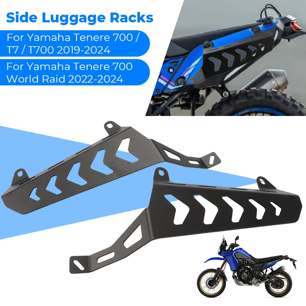 

Side Luggage Racks Saddlebag Support Bar Mount Bracket For Yamaha Tenere 700 T7 T700 2019-2024 Tenere 700 World Raid 2022-2024