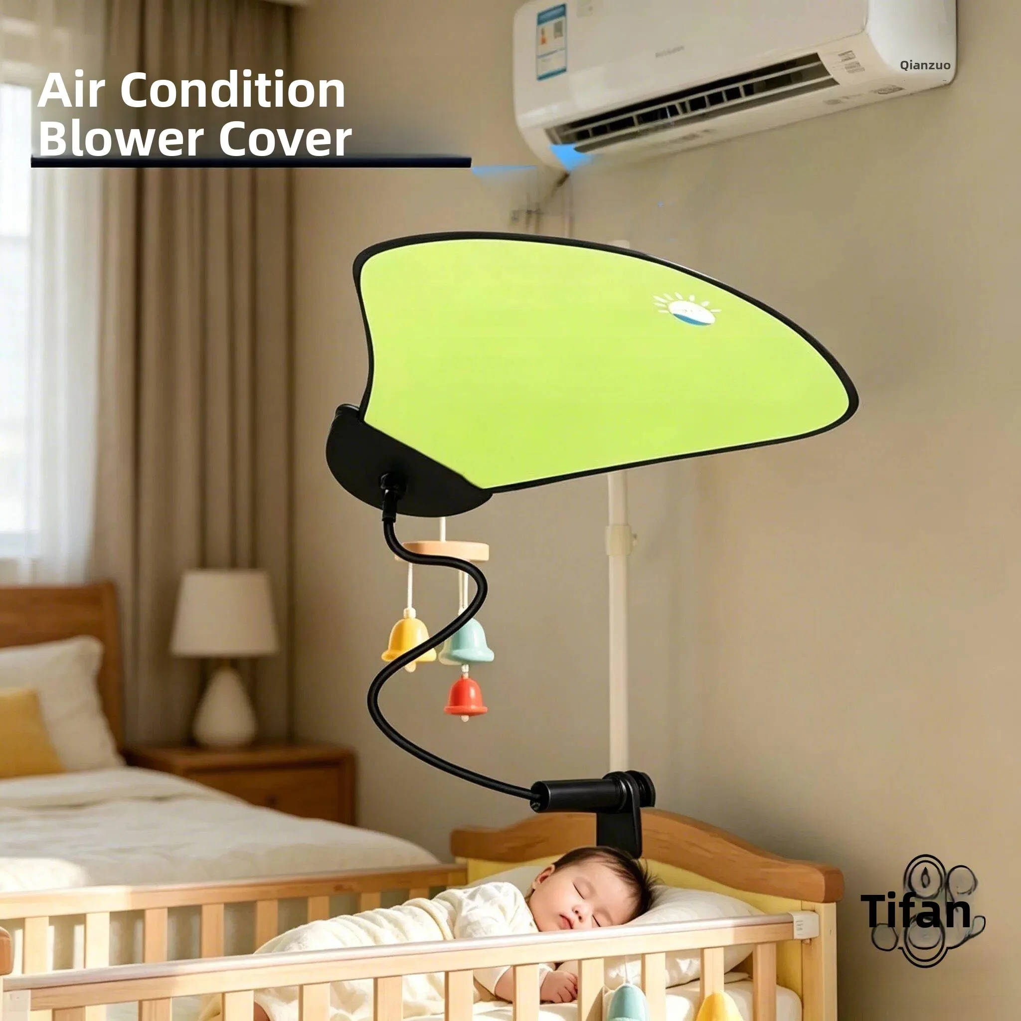 

Baby Sleeping Shade Windproof Light Blocking Cover Universal for Baby Bed Air Conditioner Protection Newborn Baby Bed