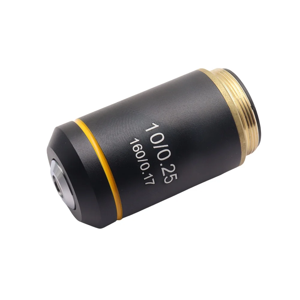 195 무색 대물렌즈 4X 10X 20X 40X 60X 100X 현미경 대물 렌즈 RMS 20.2mm 광학 부품 세트