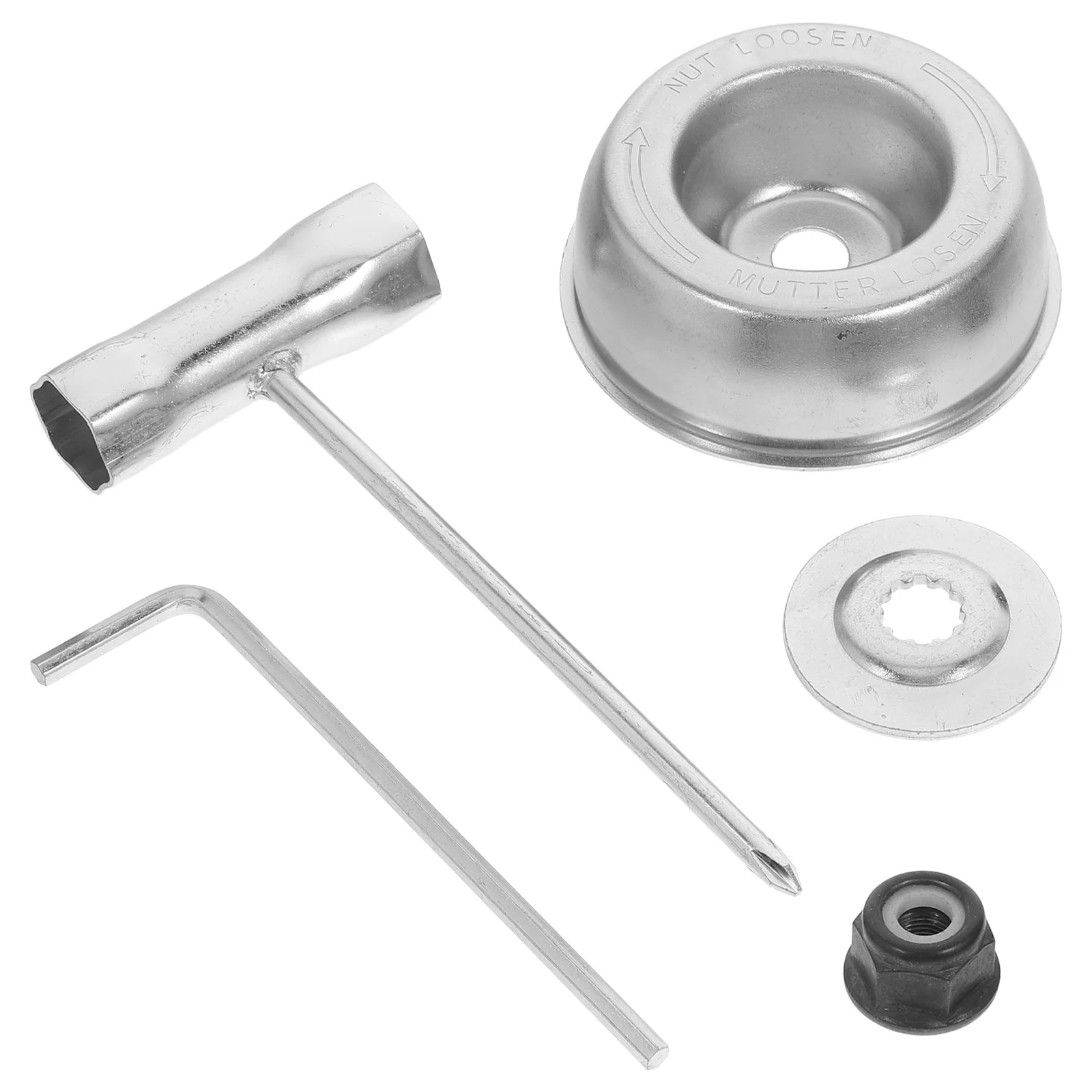 

5pcs Lawn Mower Accessories Set Gardening Trimmer Blade Kit Brush Head Adapter Attachment Repair Vibration Reduction