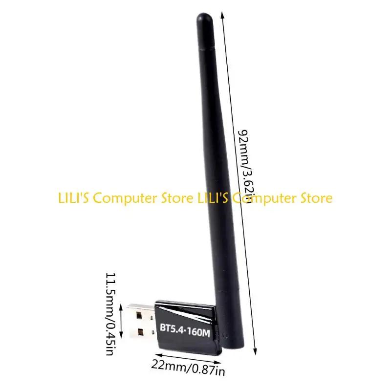 A52B USB Bluetoothcompatible 5.4 Adapter 120M Dongle for PC Wireless Mouse Keyboard Music Receiver Transmitter