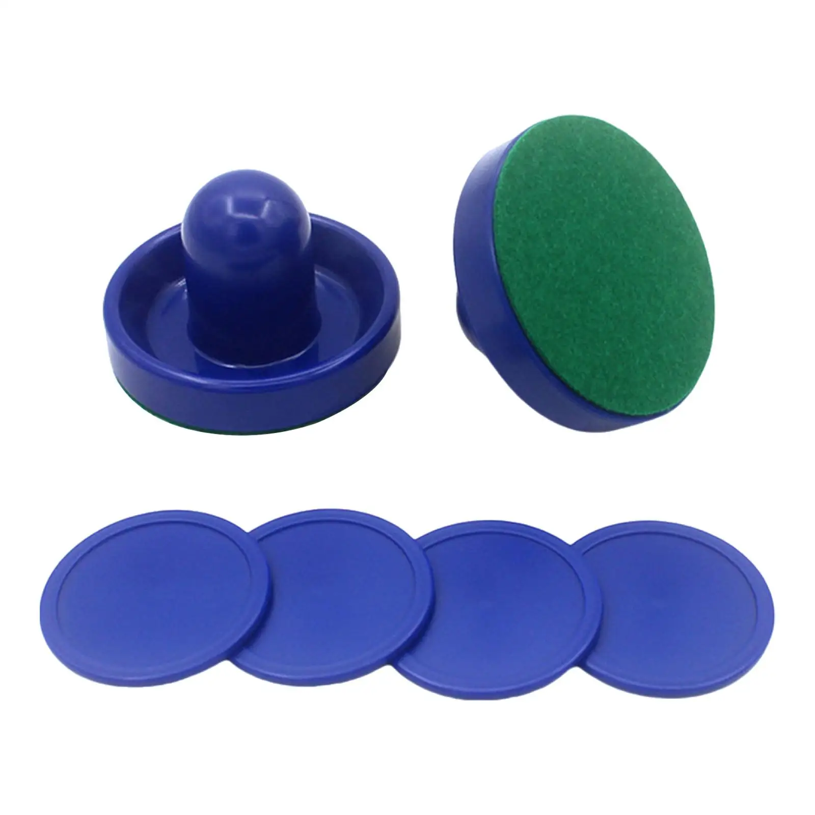 Air Hockey Pucks and Paddles Complete Accessories Set Soft Base Pushers for Mini Air Hockey Table at Home