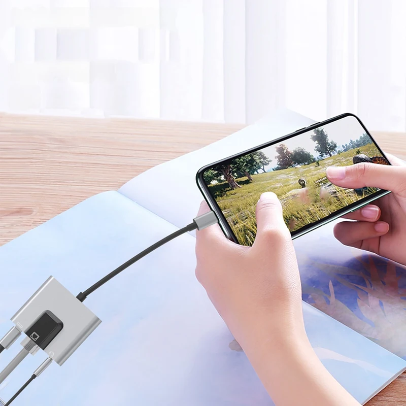 Type-C Mobiele Netwerkkaart Netwerkkabel Converter Naar Rj45 Ethernet Adapter