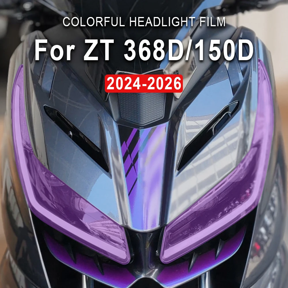 

Motorcycle Headlight Sticker Clear Head Light Film For Zontes 368D 368d ZT368D ZT150D 150D 2023 2024 2025 2026 Decal Accessories