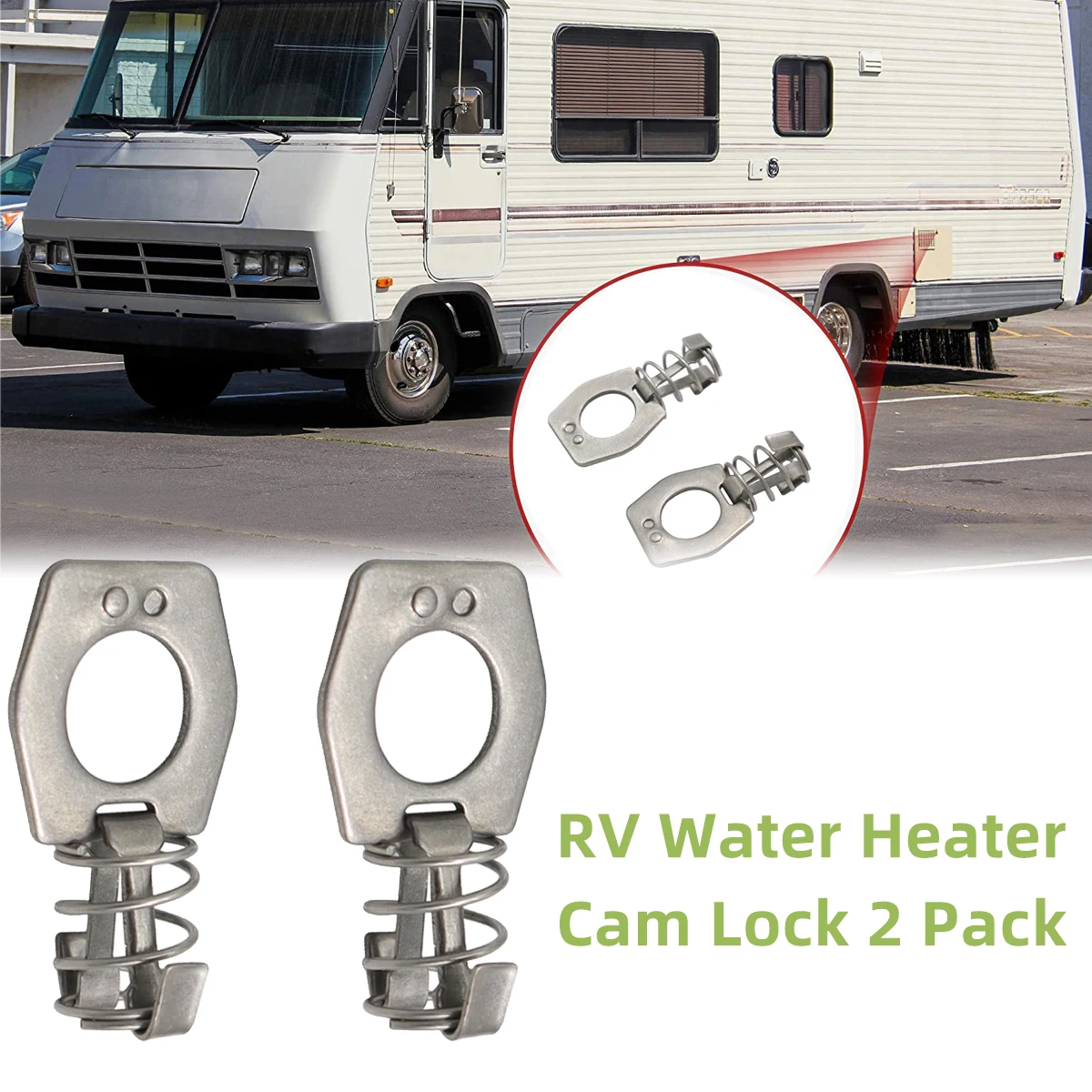 2-Pack RV Water Heater Door Lock Cam Lock