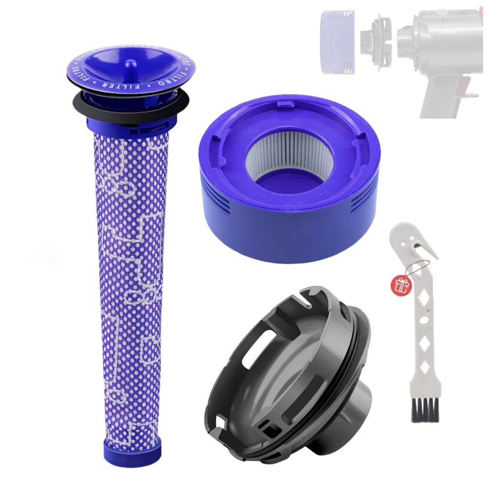 Motor Back Cover Hepa Post Filters For Dyson V7 V8 Trigger Animal Vacuum Cleaner Motor Rear Cover Front Filter Replacement Parts