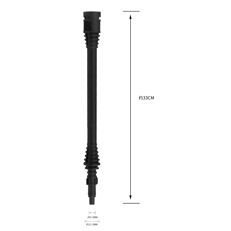 Bastone di prolunga per pistola ad acqua per autolavaggio 33CM asta per pistola per rondella al litio asta estesa nera per lavavetro non adatta per