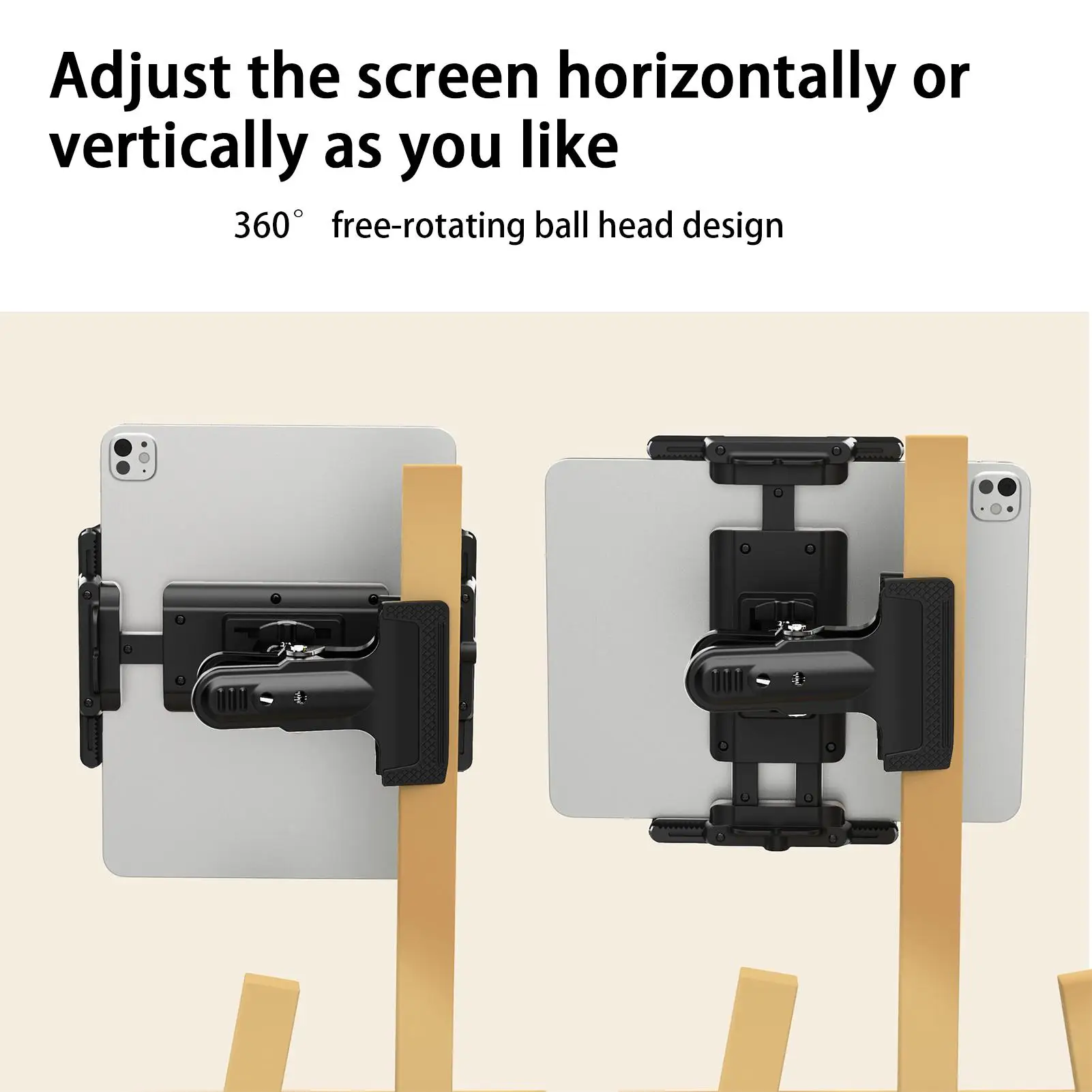 

Universal Phone/tablet Stand Clip Portable Clamp Tablet Holder With Adjustable Viewing Angle For Desktop/table/art Easel