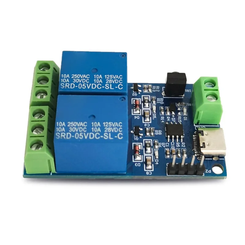 Infrared Remote Control Wireless Self-Locking Tap Inter-Locking Multi-Function Portable Dual Relay Module Wireless Module