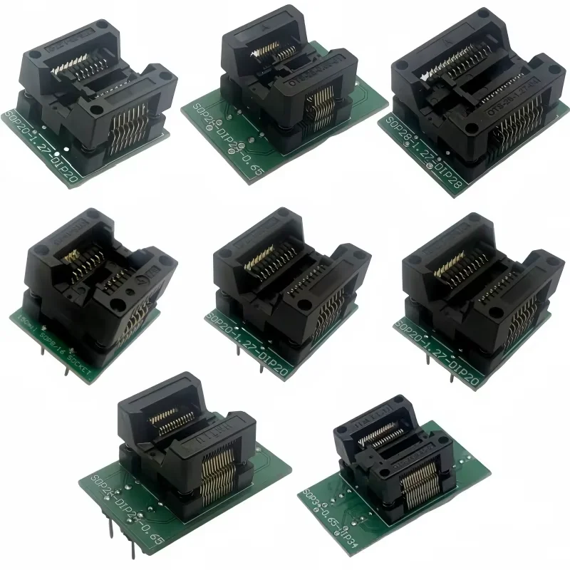 SOP8/SOP14/SOP16/SOP20/SOP28/TSSOP8/TSSOP16/TSSOP20/TSSOP28 TO DIP Programmer Adapter Socket 150MIL 208MIL 300MIL 173MIL DIP8 28