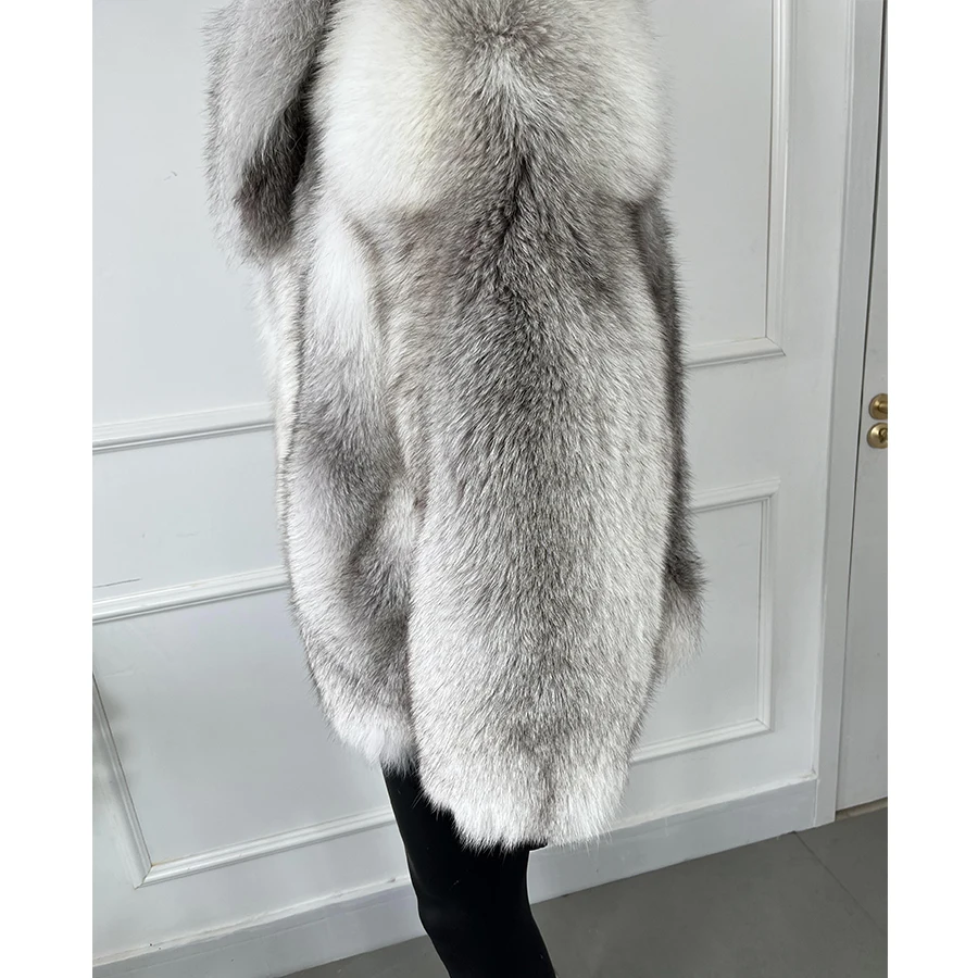 Mens Fur Coat Real Fox Fur Coats Winter Short Fur Jacket Warm Best Selling Genuine Fox Fur Outerwear