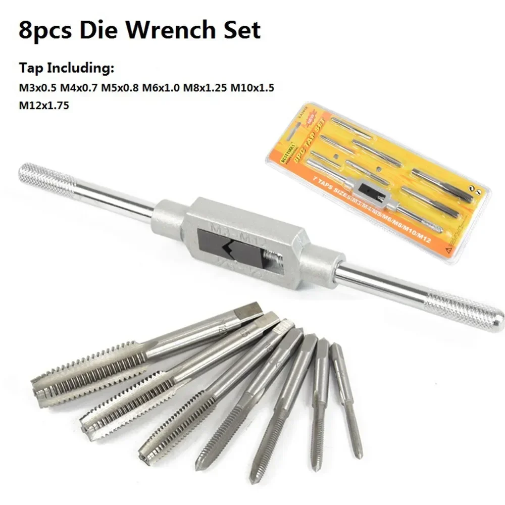 Tap Wrench Set 6/8/9 Pcs Hand ping Tool Holder Twist Drill  Screw  Threading