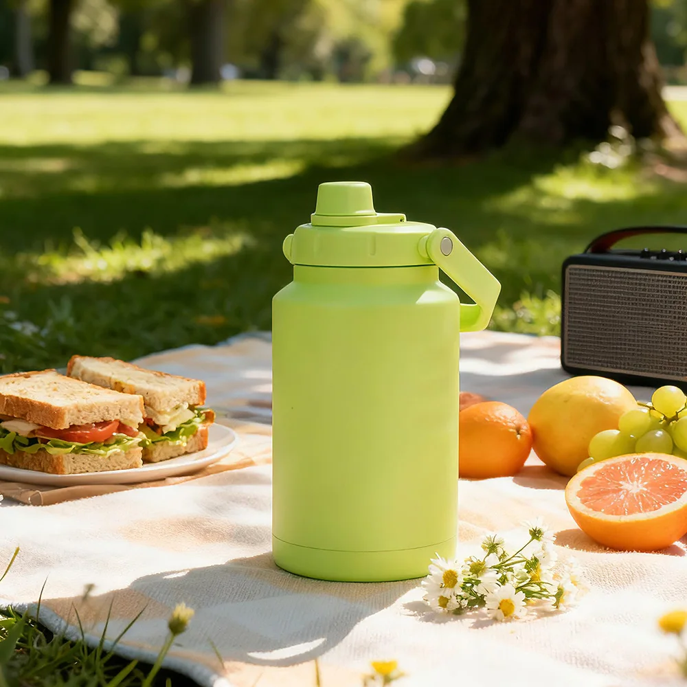 

Double Wall Insulation Chug Jug Large Custom Termos Stainless Steel Insulated Travel Tumbler 64oz 40oz